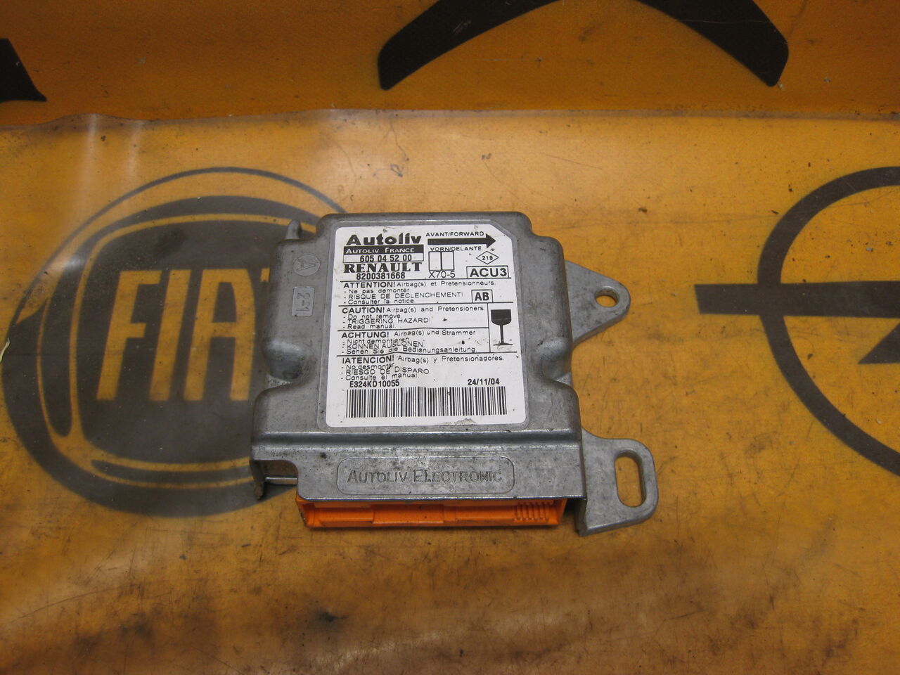 Б/У Блок управления AirBag RENAULT MASTER Nissan Interstar 8200381668